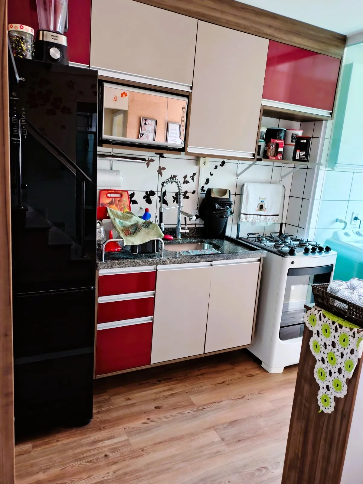Cozinha do(a) apartamento padrão popular em Rancho Grande, Itu - SP